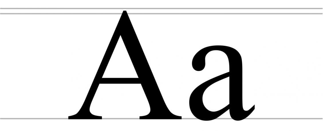1280px Cyrillic letter A uppercase and lowercase svg